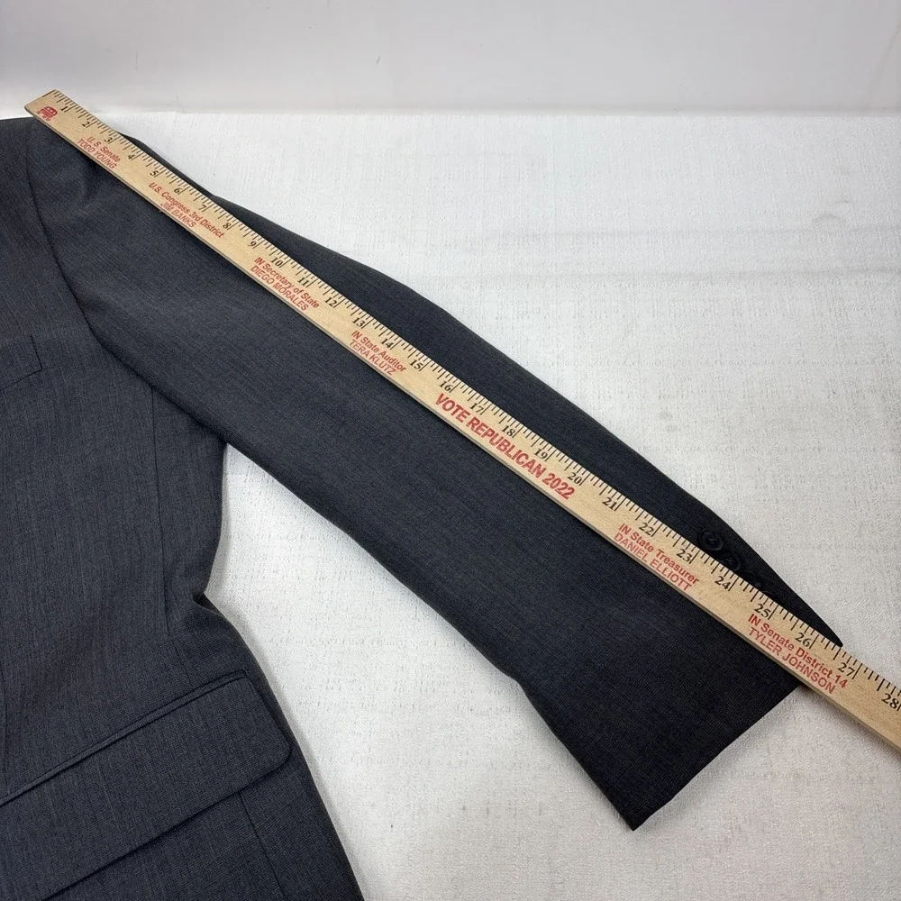 Pronto Uomo Men's Grey Blazer‎ Suit Jacket Size 48L Two Button EUC